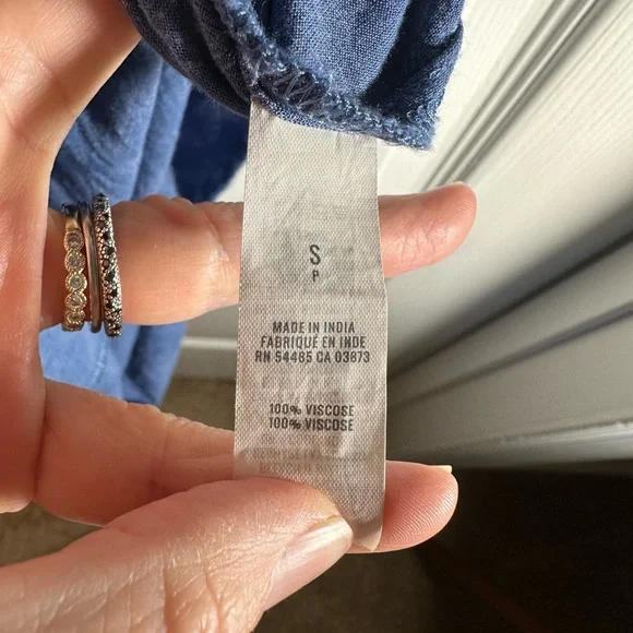 Aerie Blue Butterfly Patterned Jumpsuit - Picture 6 of 8